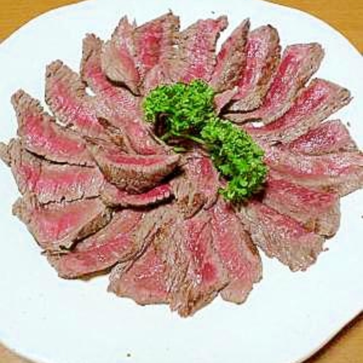 牛肉の味噌漬けタタキ